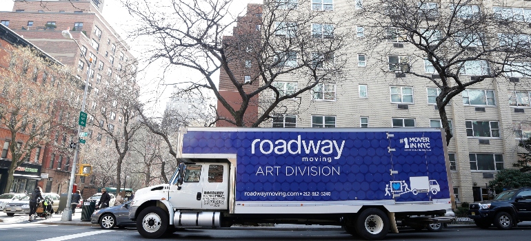 moving truck in New York