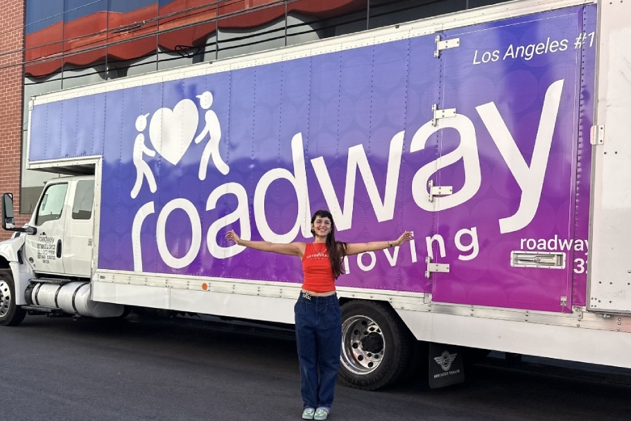 Sarah Fernandez moving valuable vintage items with Roadway Moving