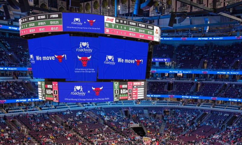 Wide United Center stadium view
